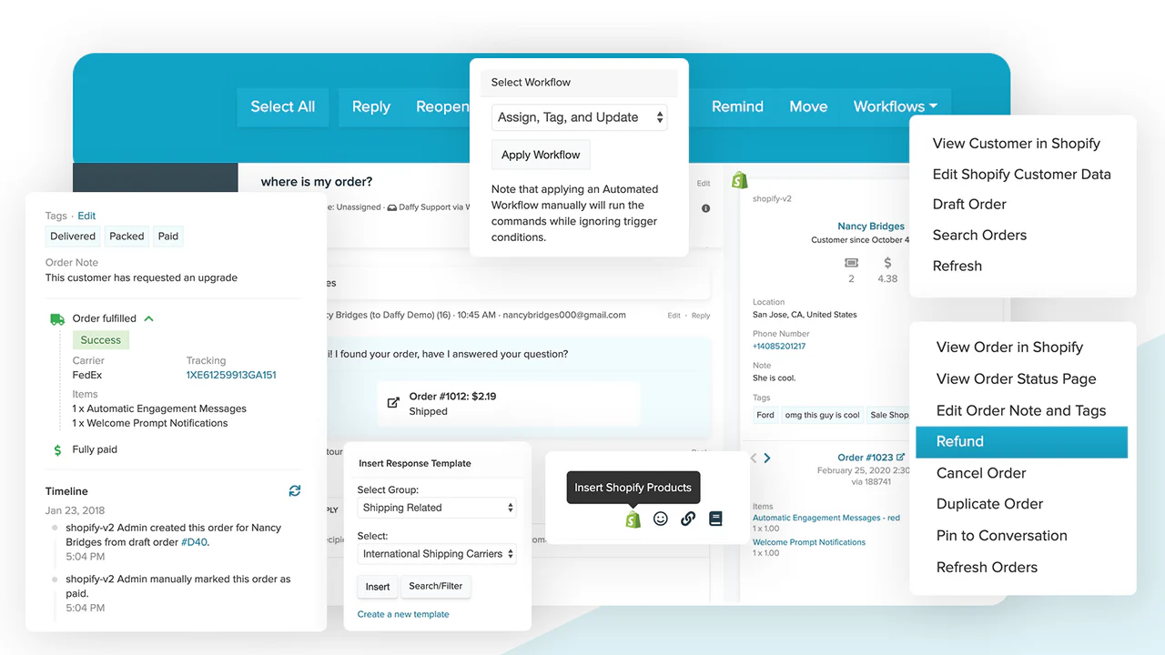 Re:amaze helpdesk for Shopify