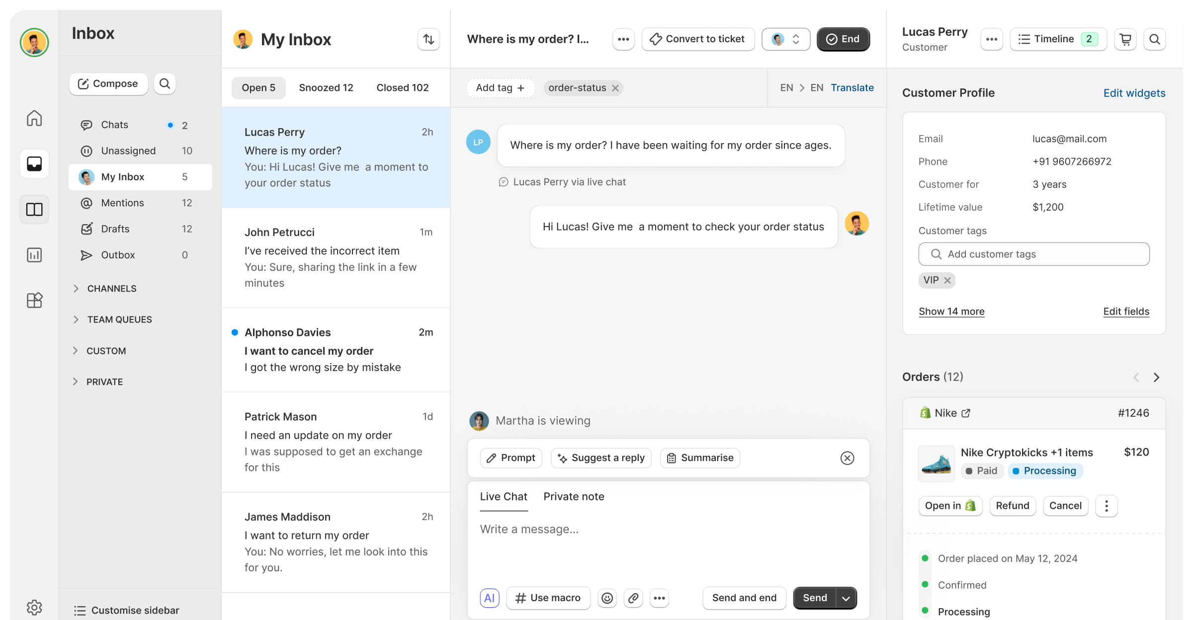 Richpanel AI customer support for Shopify