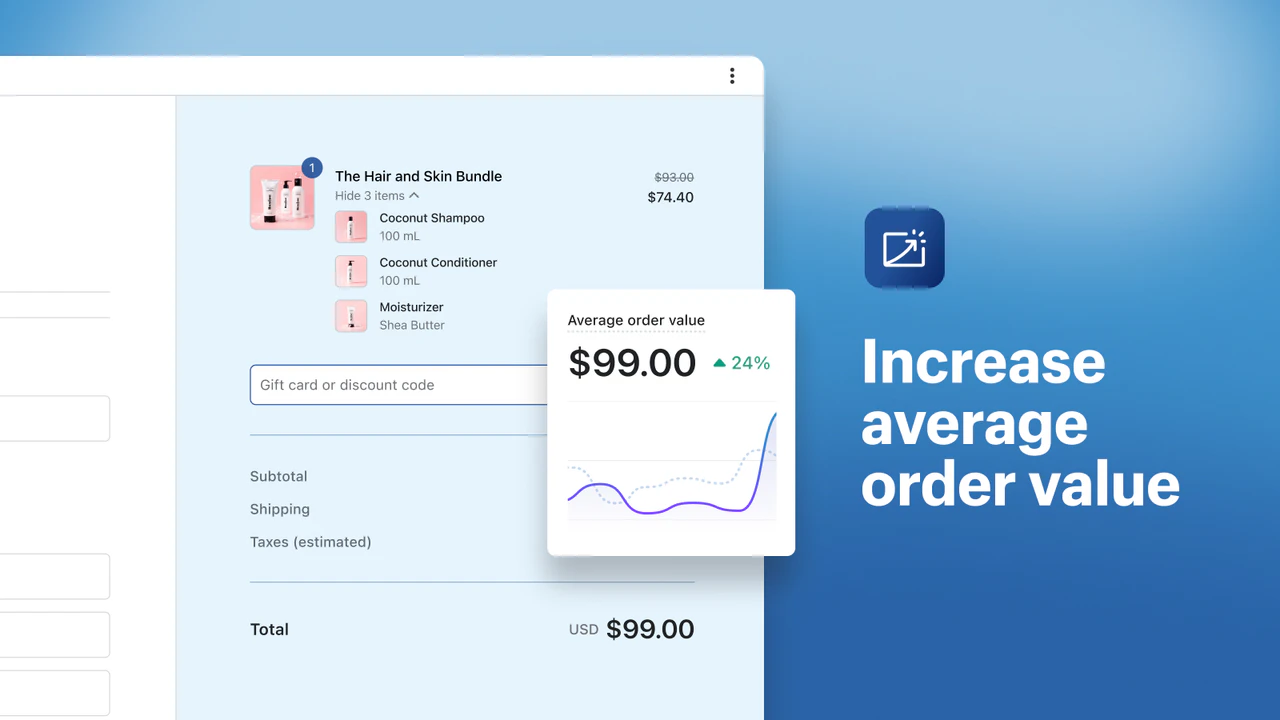 Shopify Bundles Graphic to improve AOV