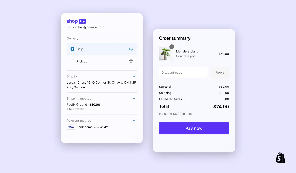 Shopify and BigCommerce platform dashboards side by side comparison