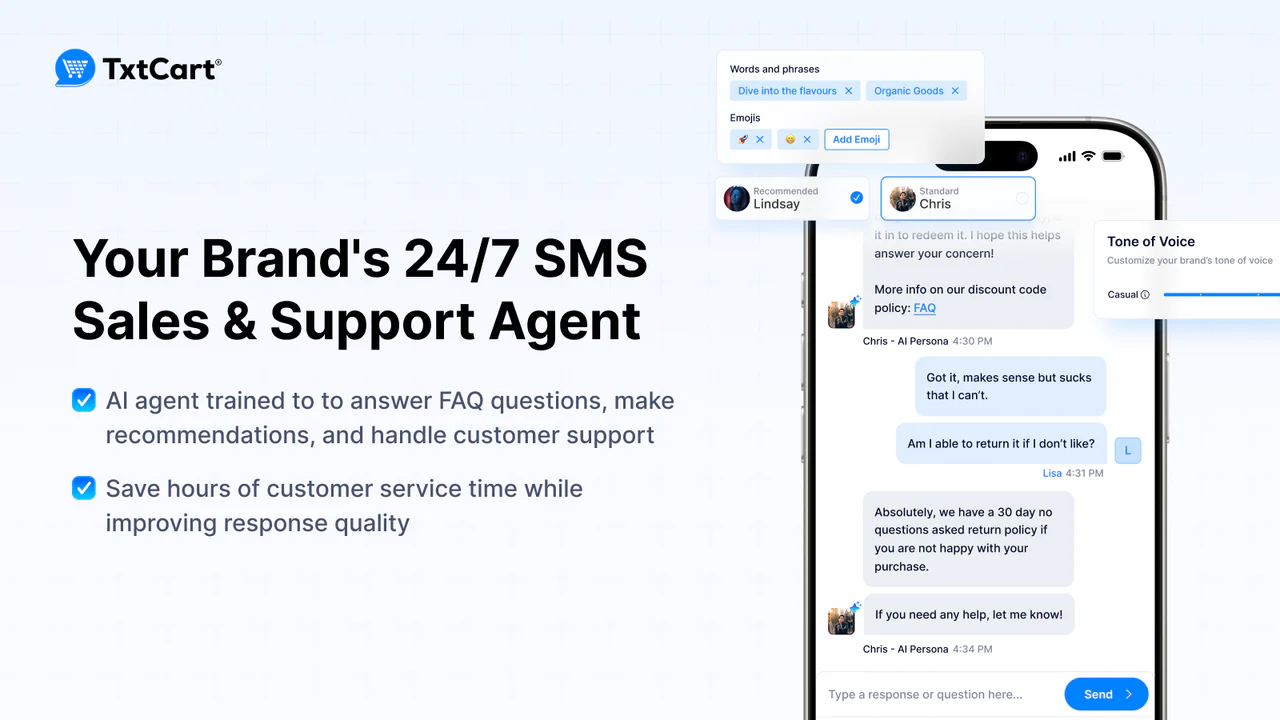 TxtCart AI SMS cart recovery
